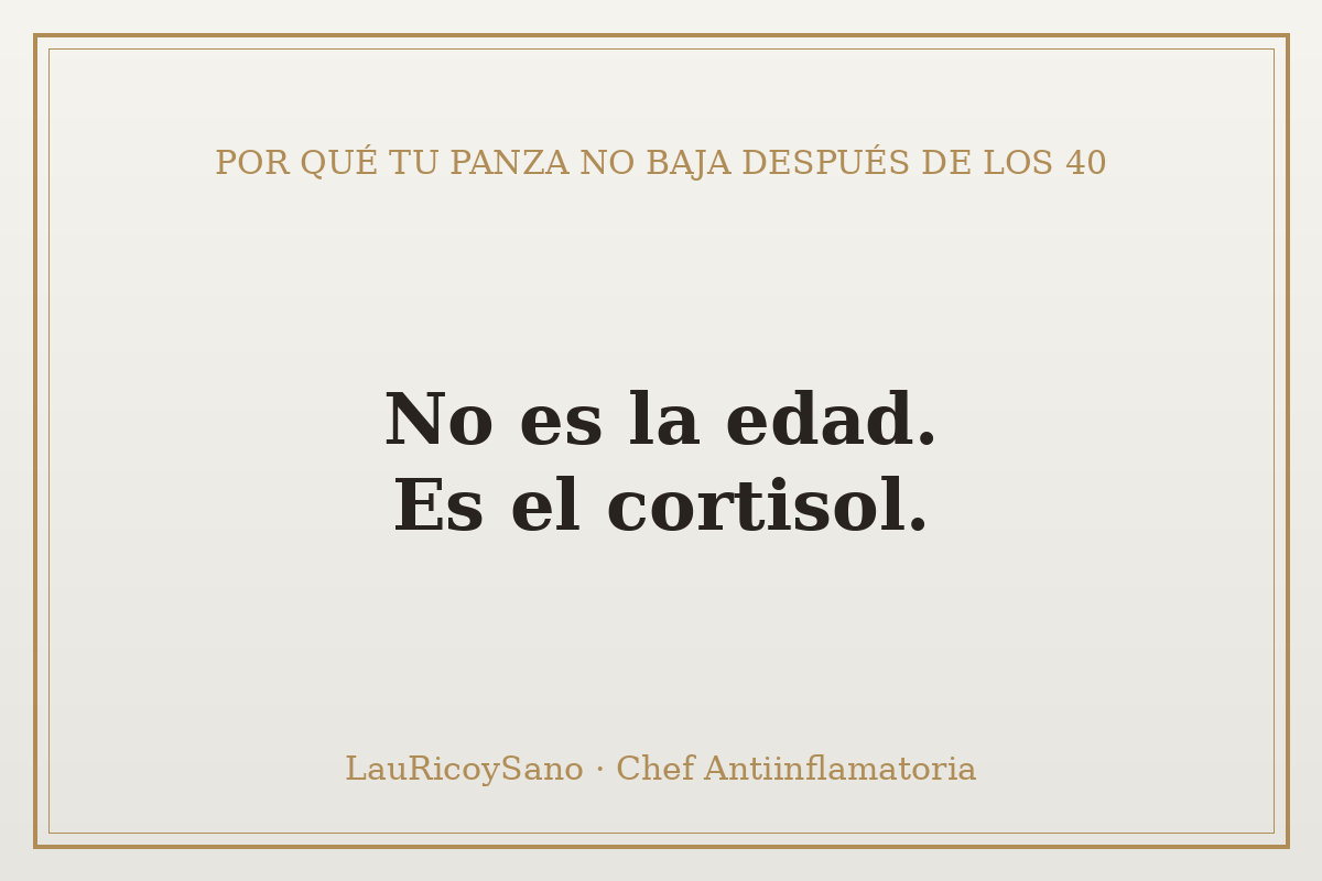 ¿Por qué engordás sin comer mal después de los 40? No es la edad